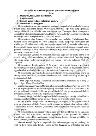oqjo’xori — DOCX