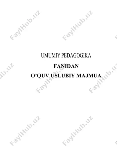 o'zbekiston respublikasining uzluksiz ta'lim tizimi — DOCX