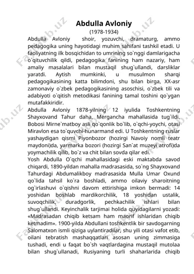 abdulla avloniy 28 varaq — DOC