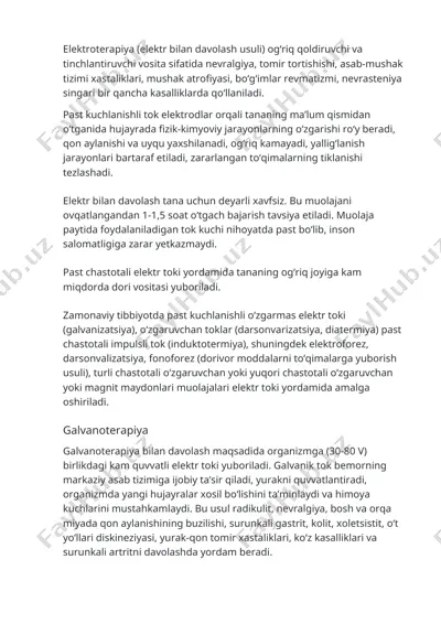 elektroterapiya — DOCX