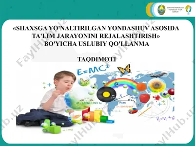 shaxsga yo'naltirilgan yondashuv bo'yicha uslubiy qo'llanma — PPTX