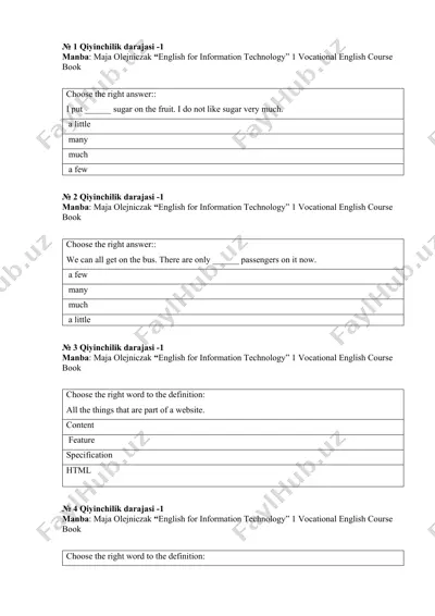 english for information technology — DOCX