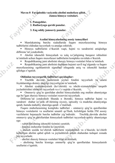 jamoa himoya vositalari — DOCX