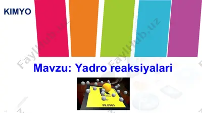 yadro reaksiyalari — PPT