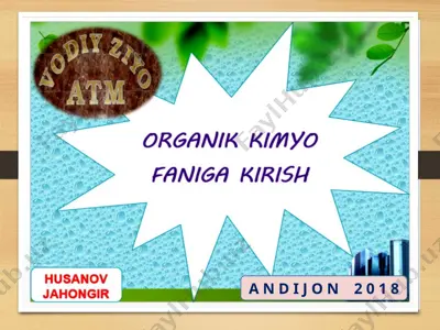 organik kimyo — PPTX