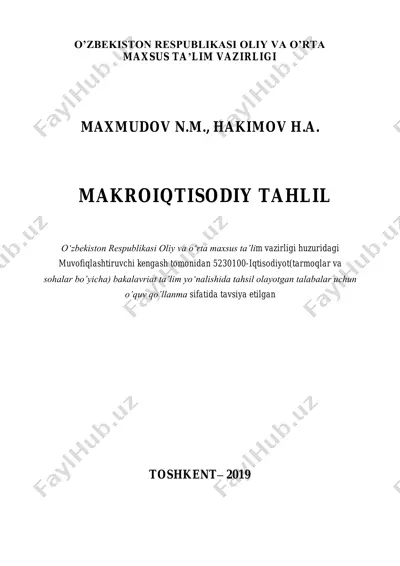 makroiqtisodiy tahlil — PDF