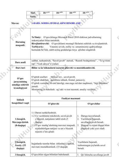 1-dars. sodda ifodalarni hisoblash — DOCX