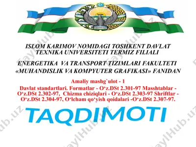 davlat standartlari va formatlar — PPTX
