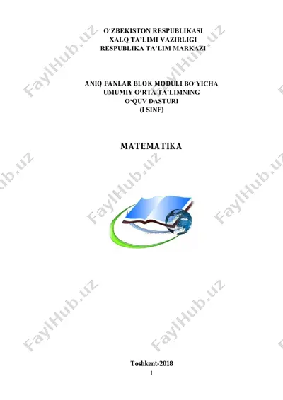 matematika darslik — PDF