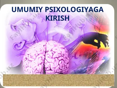 umumiy psixologiyaga kirish — PPT