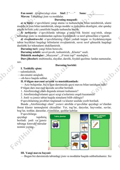 atrofimizdagi olam — DOCX