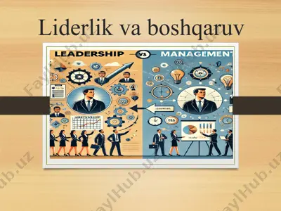 liderlik va boshqaruv — PPT