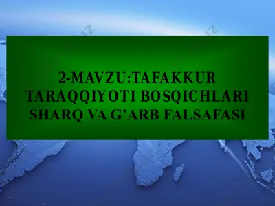 qadimgi misr va bobilda falsafiy fikrlar — PDF