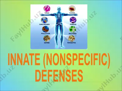 innate (nonspecific) defenses — PPTX
