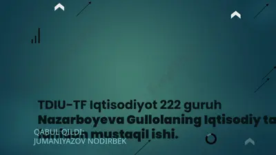 mavzu: iqtisodiy tahlilning metodi va usullari — PPTX