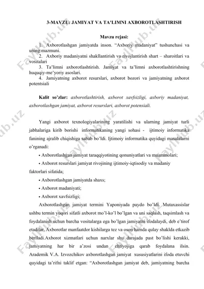 axboriy madaniyat va ta'lim — DOCX