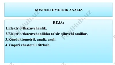 konduktometrik analiz — PPT