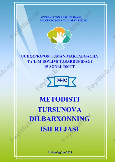 metodistning oylik ish rejasi — DOCX