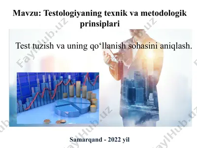 testologiyaning texnik va metodologik prinsiplari — PPTX