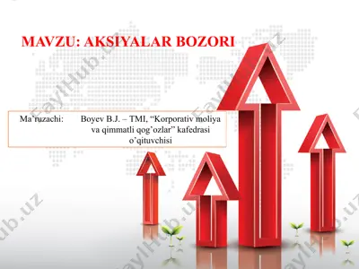 aksiyalar bozori — PPTX