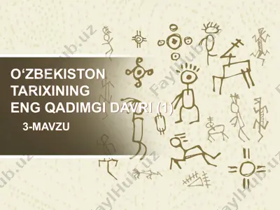 o‘zbekiston tarixining eng qadimgi davri — PPTX