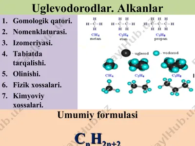 uglevodorodlar. alkanlar — PPT