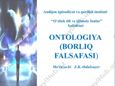 ontologiya — PPTX