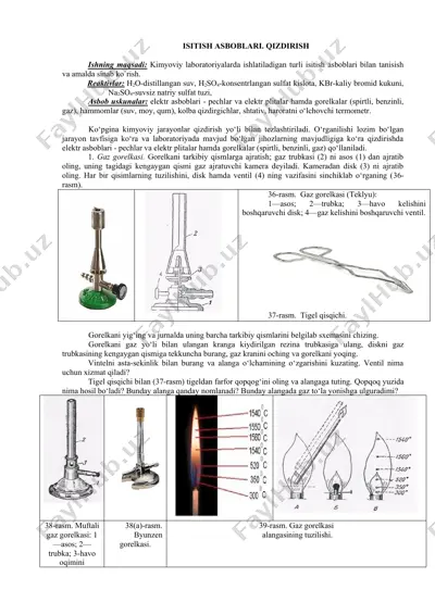 isitish asboblari. qizdirish — DOCX