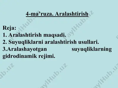 aralashtirish — PPT