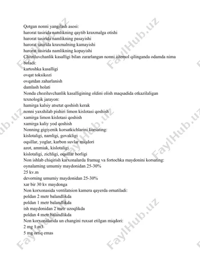 qotgan nonni yangilash asosi — DOCX