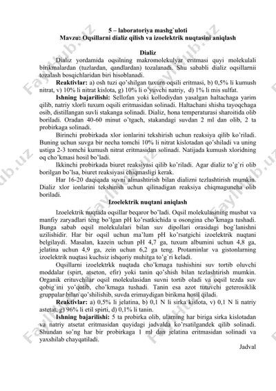 laboratoriya mashg'uloti — DOCX