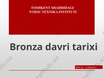 bronza davri tarixi — PPTX