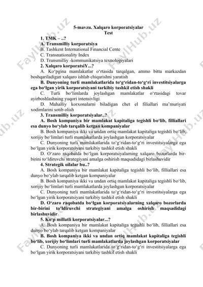 xalqaro korporatsiyalar — DOCX
