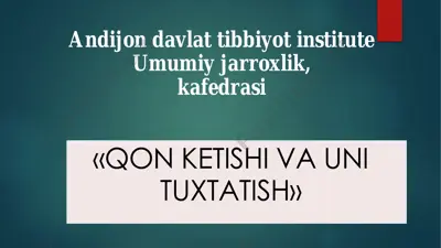 andijon davlat tibbiyot institute — PDF