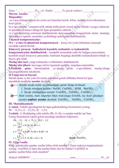 kimyo fanida asoslar — PDF