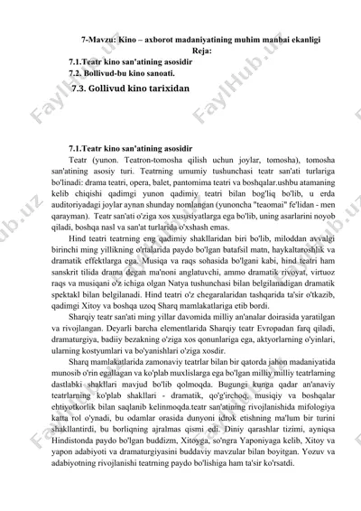 teatr san'ati — DOCX