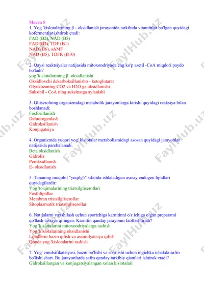 lipidlar — DOCX