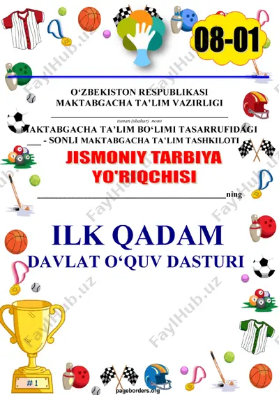 ilk qadam davlat o'quv dasturi (takomillashtirilgan ikkinchi nashr) — PDF