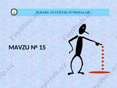 ms excel 2010 statistik funksiyalari — PPT