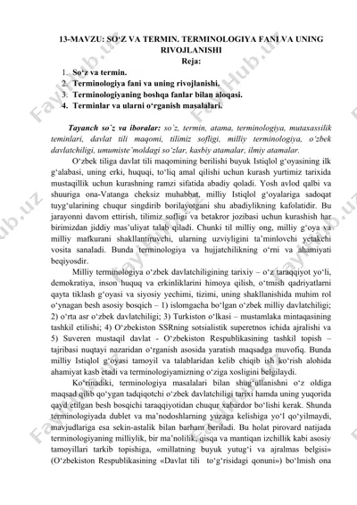 so‘z va termin — DOCX