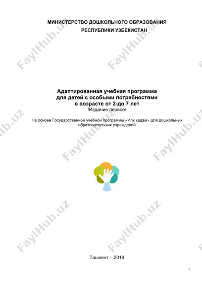 адаптированная учебная программа для детей с особыми потребностями — DOCX