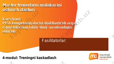 pisa kompetensiyalarini shakllantirish orqali o'quvchilarning tabiiy-ilmiy savodxonligini oshirish — PDF