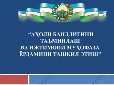 "ўзгалар ёрдамига муҳтож бўлган ёлғиз пенсионерларнинг ижтимоий ҳимояси" — PPT