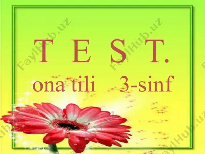 test ona tili — PPTX