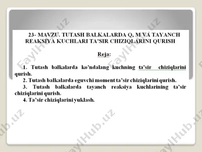 - teglar (vergul bilan): — PPTX