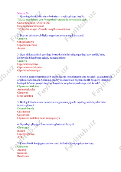 qonning detoksifikatsiya funktsiyasi — DOCX