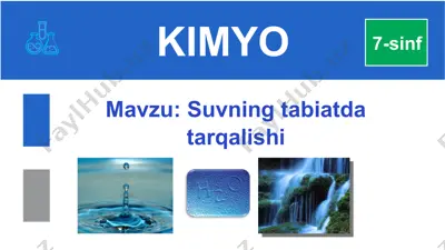 suvning tabiatda tarqalishi — PPT