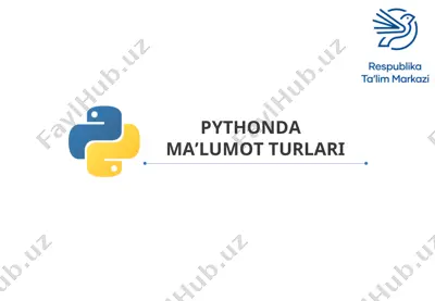python ma'lumotlar turi — PPT