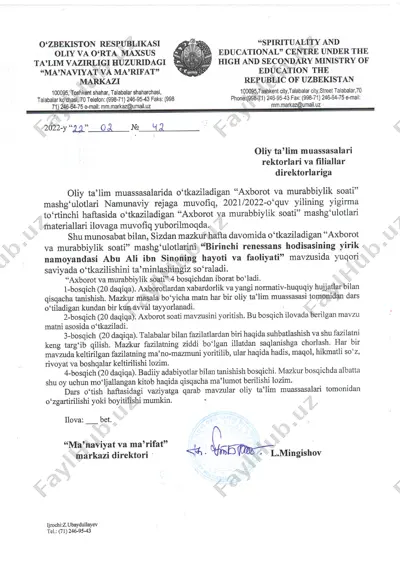 "axborot va murabbiylik soati" mashg'ulotlari materiallari — PDF