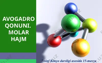 avogadro qonuni va molar hajm — PPTX